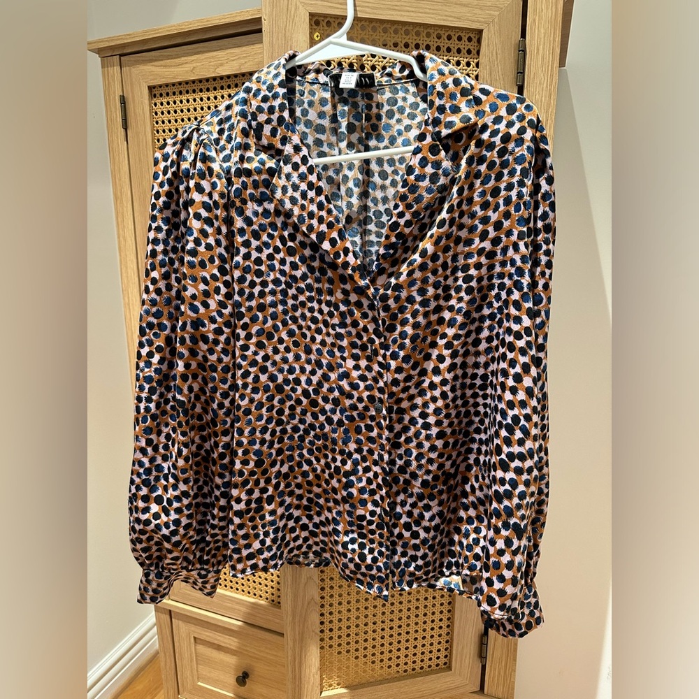 Top shop colorful blouse